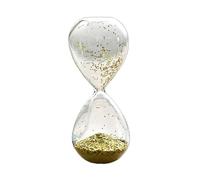 Glitter Sand Glass Timer Hourglass Glitter Sand Clock 7.87inchx3.15inch Sequins Novelty Hour Glasses for Office Birthday Gift, Yellow