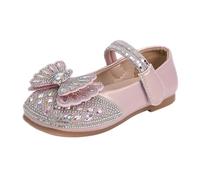 Glitter Sandals with Heel, Pink Summer Shoes for Girls, Size 33 | Beach shoes, abrasion-resistant, rubber sole, low shoes, glitter, rhinestone, evening sandals, elegant bow, festive sandals