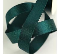 Glitter Satin Ribbon, 5 Metres Solid Colour Ribbon, Shimmer Ribbon for Crafting, Gift Wrapping, Party Festival Decoration, Balloons, DIY Sewing Project, Hair Bows & Cake Decoration (16mm Width, Teal)
