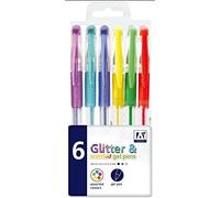 Glitter & Scented Gel pens, Pack of 6
