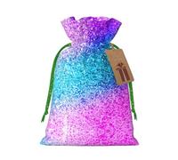 Glitter Sequin Spot Print Christmas Bag Drawstring Bags For Holiday Presents Xmas Sack Party Decor Gift