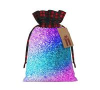Glitter Sequin Spot Print Christmas Gift Bags With Drawstrings For Holiday Gift Bags, Christmas Goody Bags