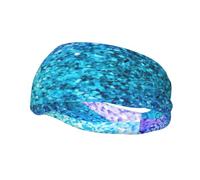 Glitter Sequin Spot Print Fashion Elastic Sports Headband Unisex High Absorption Sweat Band Hair Band For Running, Fitness, Tennis & Outdoor Activities