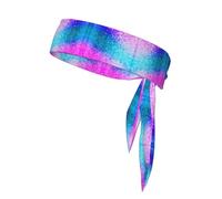 Glitter Sequin Spot Print Sports Head Tie Bandanas â€“ Comfortable Athletic Sweatbands for Running, Yoga, Cycling, and More