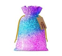 Glitter Sequin Spot Printed Drawstring Gift Bags,Various Sizes, Bulk Plastic Packaging Bags