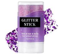 Glitter Shimmer Stick - Radiant Cosmetic Applicator, Luminous Festival Makeup Bar | Dazzling Performance Theme, Stage Beauty Accent, Brilliant Reflective Glow Finish, Portable Body Highl