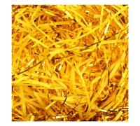 Glitter Shredded Tissue Paper, 2-Colour Filling Material Gift Ribbon with Gold Threads Shredded Paper(Gold,500g)