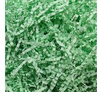 Glitter Shredded Tissue Paper, 50-500g Iridescent Shredded Paper Gift Filler, Lightweight Crinkle Cut Fillers(Style D/Light Green,50g)