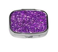 Glitter Sparkles Shimmer Printing,Meta Pill Box 2 Compartment Medicine Case,Portable Organizer,Rectangle Meta Portable Organizer Pill Box 1253 Compartment Medicine Case
