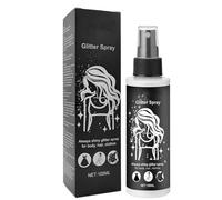 Glitter Spray for Hair&Body,Body Glitter Spray,Glit-TER Hairspray,Bo-Dy Glow Shimmer,100ml Silver Hair SPR-Ay,Multi-Purpose,Waterproof and Sweat-Proof,Long-Lasting Shimmer Powder for Party and Makeup