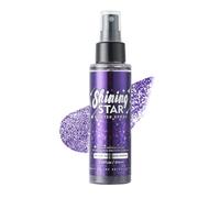 Glitter Spray - Purple Hair Body Glitter Spray - Sparkle Shimmer Powder for Face Fabric Clothing - Multi-Purpose Highlighter Glitter Hairspray for Women Party and Makeup,Non-Sticky