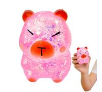 Glitter Squeeze Toy | Squeeze Capybara Fidget | Animal Decompress Toy - for Teens Adults Students Workers Home School Office Party Favors Classroom Prizes