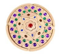 Glitter Stacking Ornament Activity Accessory - Gem Cubes Blocks, Wooden Early Learning Building System, Creative Pattern Development Toy for Holiday Birthday Use | Interactive Educational Construction