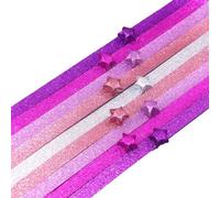 Glitter Star Paper Strips | Lucky Star Paper Glitter | 520 Sheets Gradient Color Luminous Paper Strips | Lucky Star Gradient Color Paper Luminous Strips | P