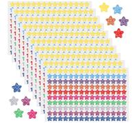 Glitter Star Stickers, 1500 Pcs 0.4 Inch Mini Star Stickers for Scrapbooking Multicolor Bling Star Decals for Behavior Chart, Student Planner, School Classroom Teacher Supplies, DIY Crafts