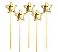 Glitter Stars Cake Topper, Star Cupcake Toppers - Cupcake Picks | Food Grade Cake Toppers, Baking Food Decorations for the Com