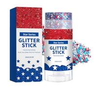 Glitter Stick for Hair Red White Blue Shimmer Stick
