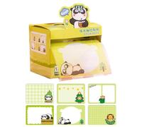 Glitter Sticky Notes 120 Sheets - Pull Out Cartoon Animal Aesthetic Clear
