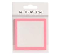 Glitter Sticky Notes, Glitter Post It Notes, Clear Post It Notes Pastel, Cute Self Adhesive Note Memo Pads, Small to Do List, Office Supplies (Pink)
