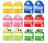 Glitter Sticky Notes-Post it Notes，Cute Fruit Monster pop-up Sticky Notes