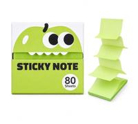 Glitter Sticky Notes, Transparent Sticky Notes, See-Through Memo Tabs, Shimmering Pet Film for Clean Annotations,3 x 3 in, Easy Pull, for Teachers, Students, Desks, Gifts (Green)