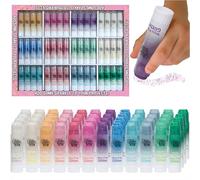 Glitter Stix 96-Pack Mess-Free Glitter Sticks - Bulk Classroom Set, 8 Each of 12 Colors, Solid Shimmer Topcoat for Coloring Pages, Crafts & Art Projects, No Loose Glitter or Glue, Pairs with Kwik Stix