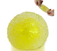 Glitter Stress Balls,2.36" Sensory Fidget For Kids & Adults,Bling Bling Squishy Fidget Toys - Fast Rise Gel Ball - Stretchy Squeeze Stress Relief Balls for Anxiety(Yellow)