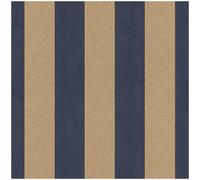 Glitter Striped Wallpaper Rasch Navy Gold Textured Vinyl Paste The Wall
