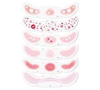 Glitter Summer Shoots for the Face, 6 Pieces Christmas Face Glitter Stickers, Christmas Freckle Patches for Party, Costume, Concert, Daily Commuting, Cosplay, Performance