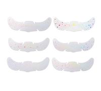 Glitter Summersprouts for Children - 5.91 x 2.05 inches, 6 Sheets Glitter Stickers, Temporary Waterproof Patches in Star Heart Design for Carnival, Concert, Cosplay, Wedding, Festival, Birthday, S