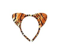 Glitter TIGER PRINT EARS ON HEADBAND HALLOWEEN PARTY COSPLAY COSTUME