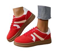 Glitter Trainers Women's Mesh Shoes Slip On Mesh Comfortable Sports Shoes Sports Leisure Shoes Wide Feet Trainers Casual Safety Shoes Elevate Shoes Barefoot Shoes Summer Shoes, red, 5.5 UK
