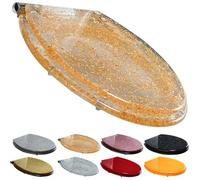 Glitter Transparent Toilet Seat - Soft Close Resin Bidet Seat with Quick Release Easy Installation & Cleaning Top Fixing Hinge Sparkly Bathroom Accessory