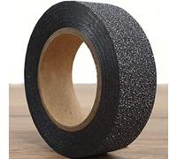 Glitter Washi Tape Decorative Masking Self Adhesive Sticky Ribbon Trim 10m Long (Black Glitter)