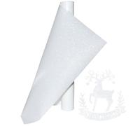 Glitter White Plotter Film Textile 30.5 cm x 152 cm Splitter Transfer Film Plotter Flex Film for Cricut and Silhouette Cameo, Transfer Film for Iron-On DIY T-Shirt Clothing, Fabrics