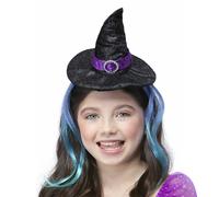 Glitter Witch Headband with Hair Costume Accessory