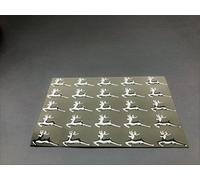 Glitterati 75 Silver Reindeer Self Adhesive Sticky Acrylic Stickers for D I Y Cards