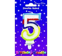 Glittered Birthday Candle - Number 5