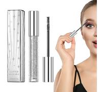 Glittered Mascara - Silver Waterproof 3 G, Volume With Length, Sparkling Make-Up Long Lasting Anti-Smudging,Womens Lasting Thickening Mascara Natural Shimmer Makeup For Concert Party