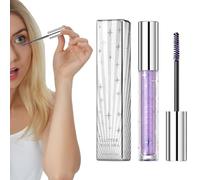 Glittered Mascara - Silver Waterproof 3 G, Volume With Length, Sparkling Make-Up Long Lasting Anti-Smudging,Womens Lasting Thickening Mascara Natural Shimmer Makeup For Concert Party
