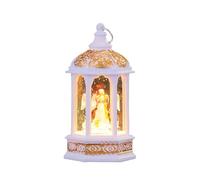 Glittering Christmas Lantern Snow Globe,USB and Battery Operated Lantern with Music for Christmas Home Decoration Gifts (Angel)