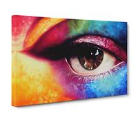 Glittering Eye Canvas Wall Art Print 30x20 Inch