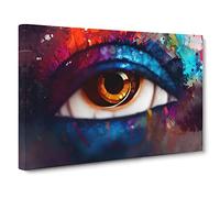 Glittering Eye Canvas Wall Art Print 30x20 Inch