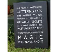Glittering eyes Roald Dahl quote canvas art picture