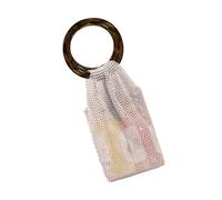 Glittering Handcraft Storage Handheld Featuring Reinforced Base Accessory for Securing Fragile Items During Travel Handwoven Organizers