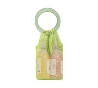 Glittering Handcraft Storage Handheld Featuring Reinforced Base Accessory for Securing Fragile Items During Travel Handwoven Organizers
