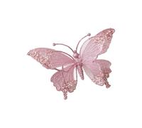 Glittering Meshes Butterfly Ornament 25Cm Length Design Festival Party Home Decoration Christmas Tree Accessories Festival Wall Decoration For Christmas