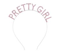 Glittering Pretty Girl Letter Headband Lady Night Club Headband Elegant Rhinestone Princess Headpiece Wedding Party Wear