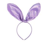 Glittering Rabbit Ear Headband for Easter Party Hair Accessories Sparkling Fabric Suitable for Adults Large Accessory with Elegant Shine Ideal for Celebrations Festivals Photo Shoots (Bronze, One Size