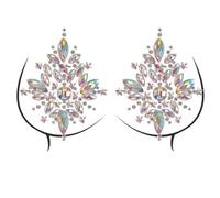 Glittering Rhinestones Adhesive Body Jewels For Women Music Festival Crystal Nipple Pasties Body Art Makeup Decors